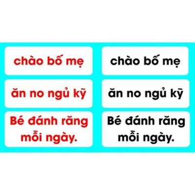 Flash Card Tiếng Việt - Cụm Từ Và Câu