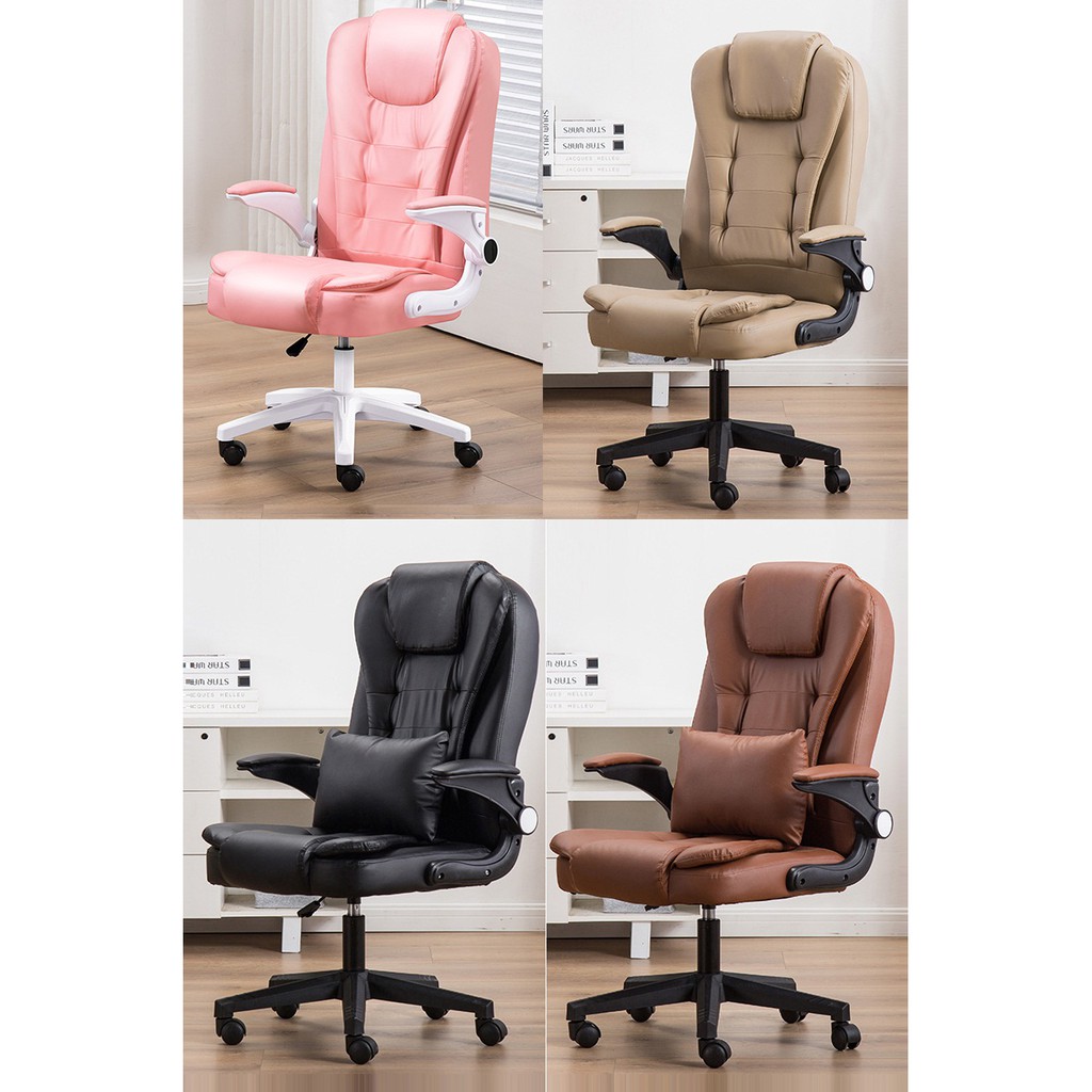 Swivel office chair, high quality leather material-4 color choice
