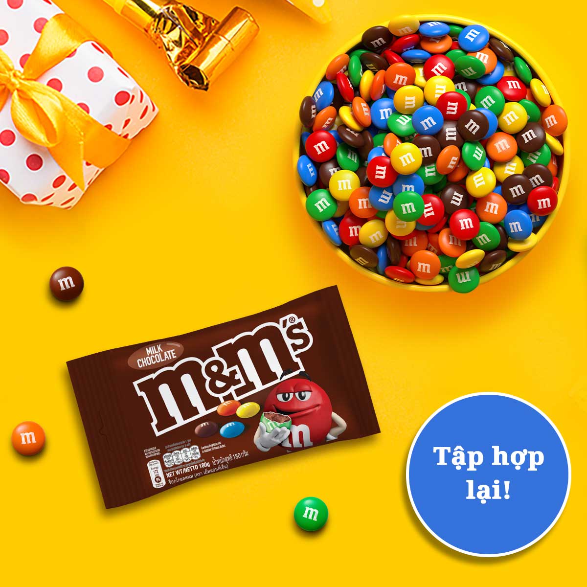 Kẹo Sô Cô La Sữa M&M'S gói 180g