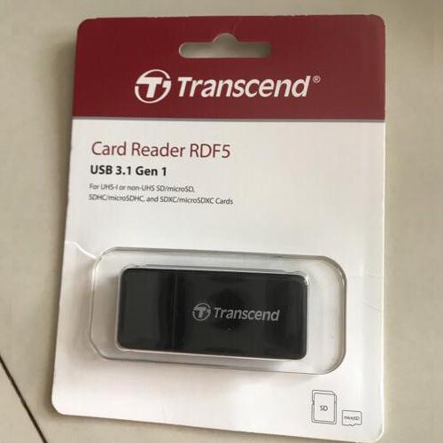 Đầu đọc thẻ nhớ 3.1 Transcend RDF5 Gen - hỗ trợ khe microSD/SD (Đen) - Nhất Tín Computer