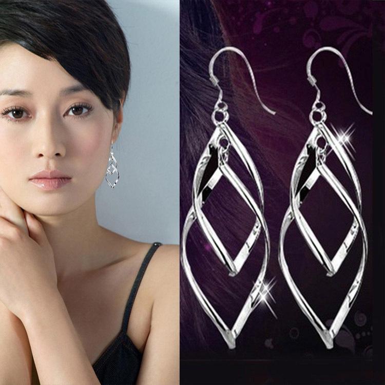 Bông tai 2 chiếc lá lồng đèn tòn ten phong cách hàn bt2leaftonten03