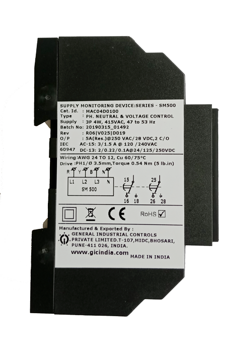 [HCM]Rơ le bảo vệ mất pha đảo pha lệch pha sụt áp quá áp mất trung tính 3pha-4 dây