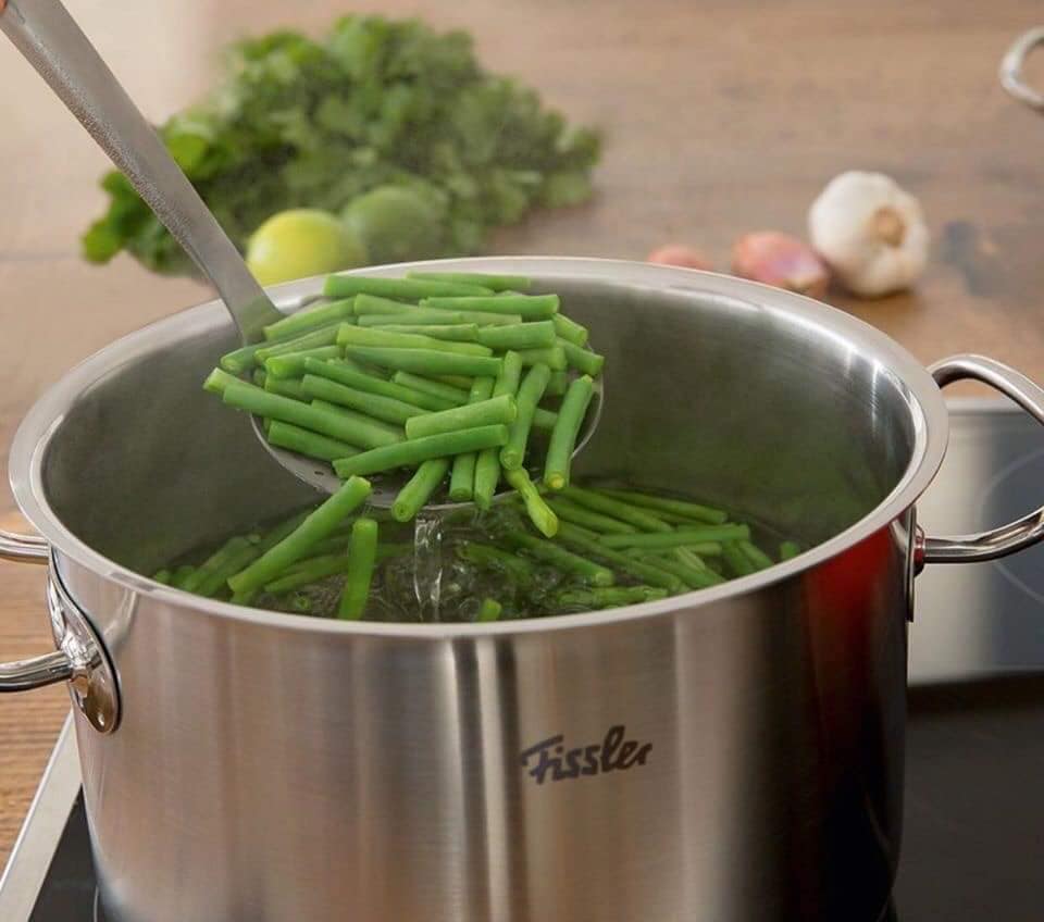 [Trả góp 0%] (Hàng Đức) Bộ nồi FISSLER ORIGINAL PROFI (nắp vung thép đáy 5 lớp)