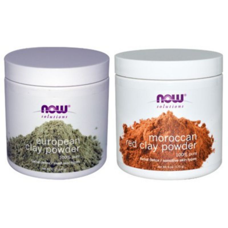 [Date 2026, tặng cọ hoặc chén thìa] Bột mặt nạ đất sét NOW CLAY POWDER 170g