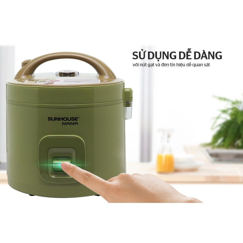 nồi cơm điện sunhouse 1.8 lít