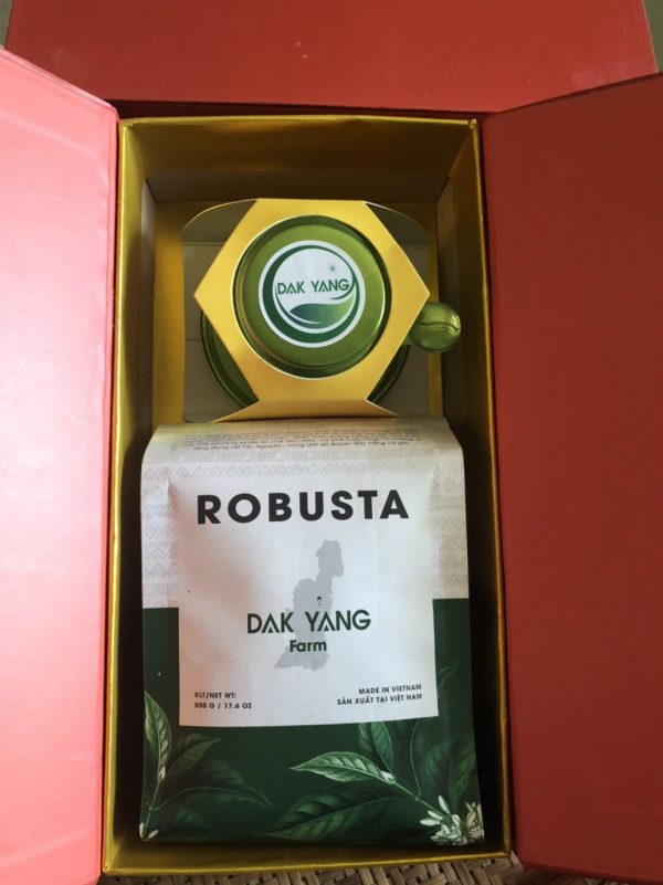 Cà phê Robusta Honey nguyên chất rang mộc 500gr