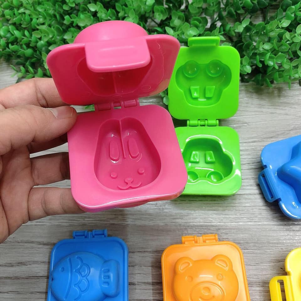 Set 3c 6c khuôn cơm tạo hình cho bé siêu dễ thương