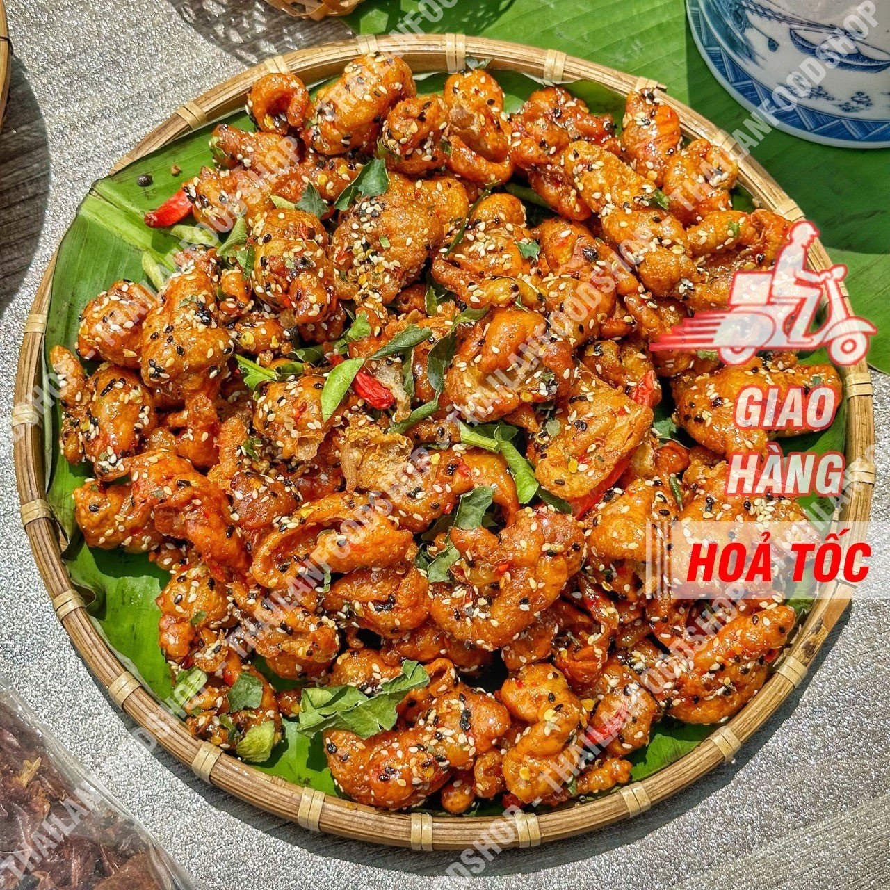 Da Gà Sấy Giòn Sốt Chanh Dây Lon 250Gram