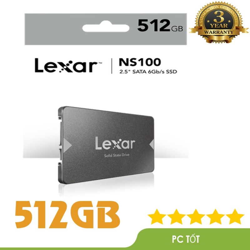 Bảng giá Ổ cứng SSD 512GB Lexar NS100 512GB 2.5” SATA III (6Gb/s) - Mai Hoàng phân phối Phong Vũ