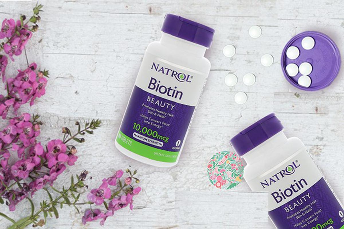 Viên uống khỏe tóc Natrol Biotin 10.000mcg Maximum Strength (100 viên)