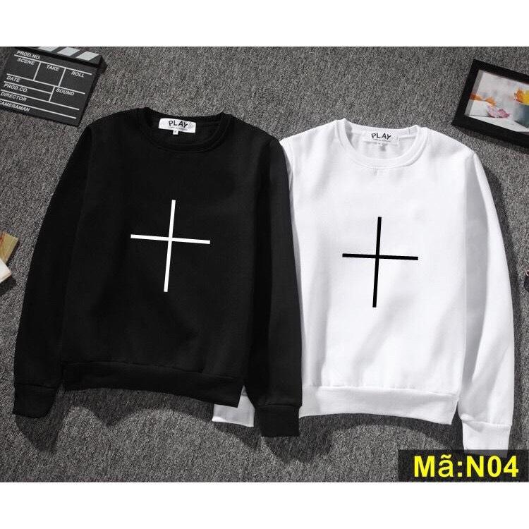 [HCM]ÁO SWEATER THU ĐÔNG DẤU CỘNG CÓ BIG SIZE đến hơn 100kg vải nỉ bông dày