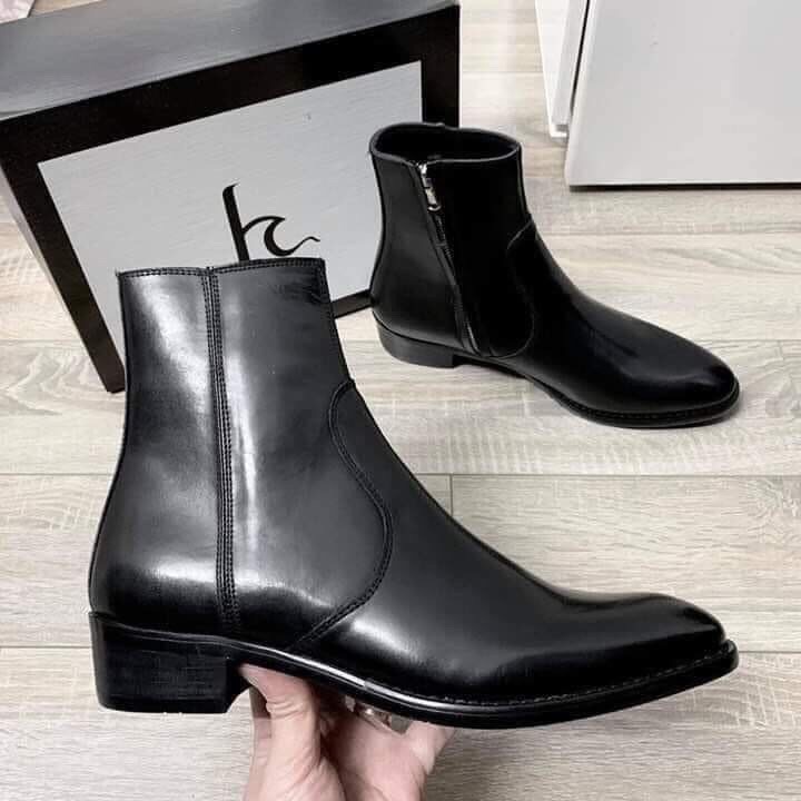 Giày Harness Boots Da Bò Đế fid Cao Cấp