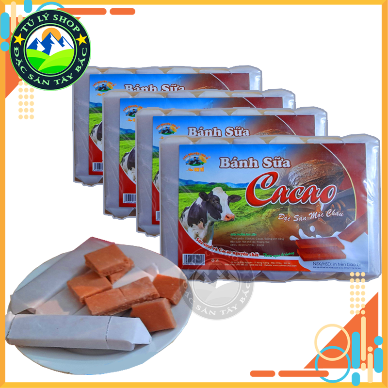Bánh sữa Mộc Châu vị Cacao gói 200g (hiệu Cu Tỉ)