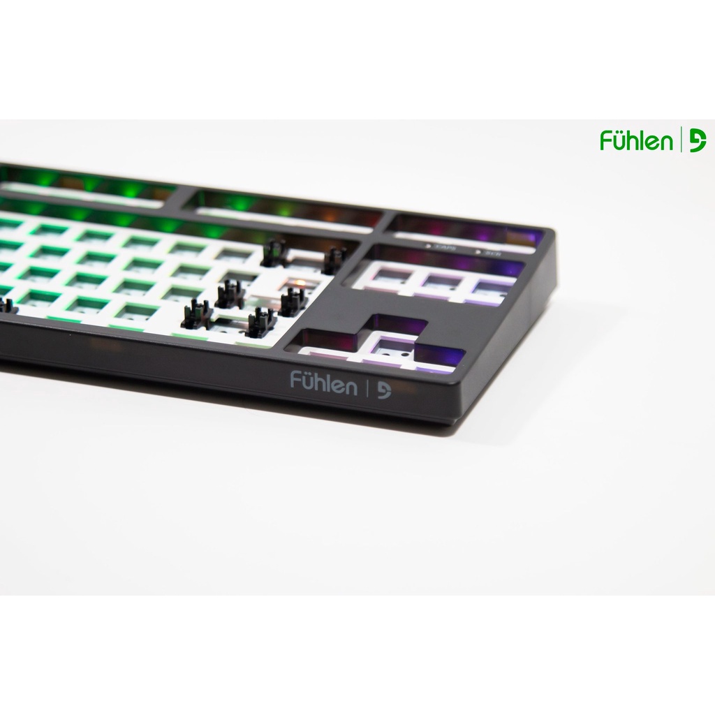 Kit bàn phím cơ custom Fuhlen CK87S (hotswap XUÔI, sandwich mount, RGB)