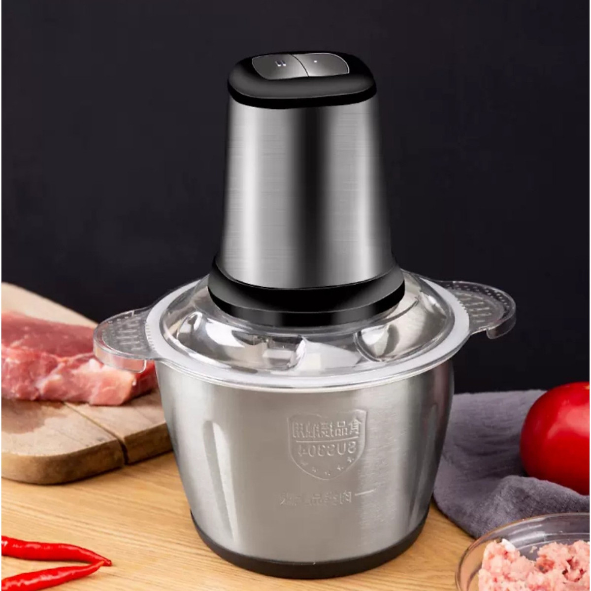 Máy Xay Thịt Cối Inox Cao Cấp Hàng Nhập Khẩu