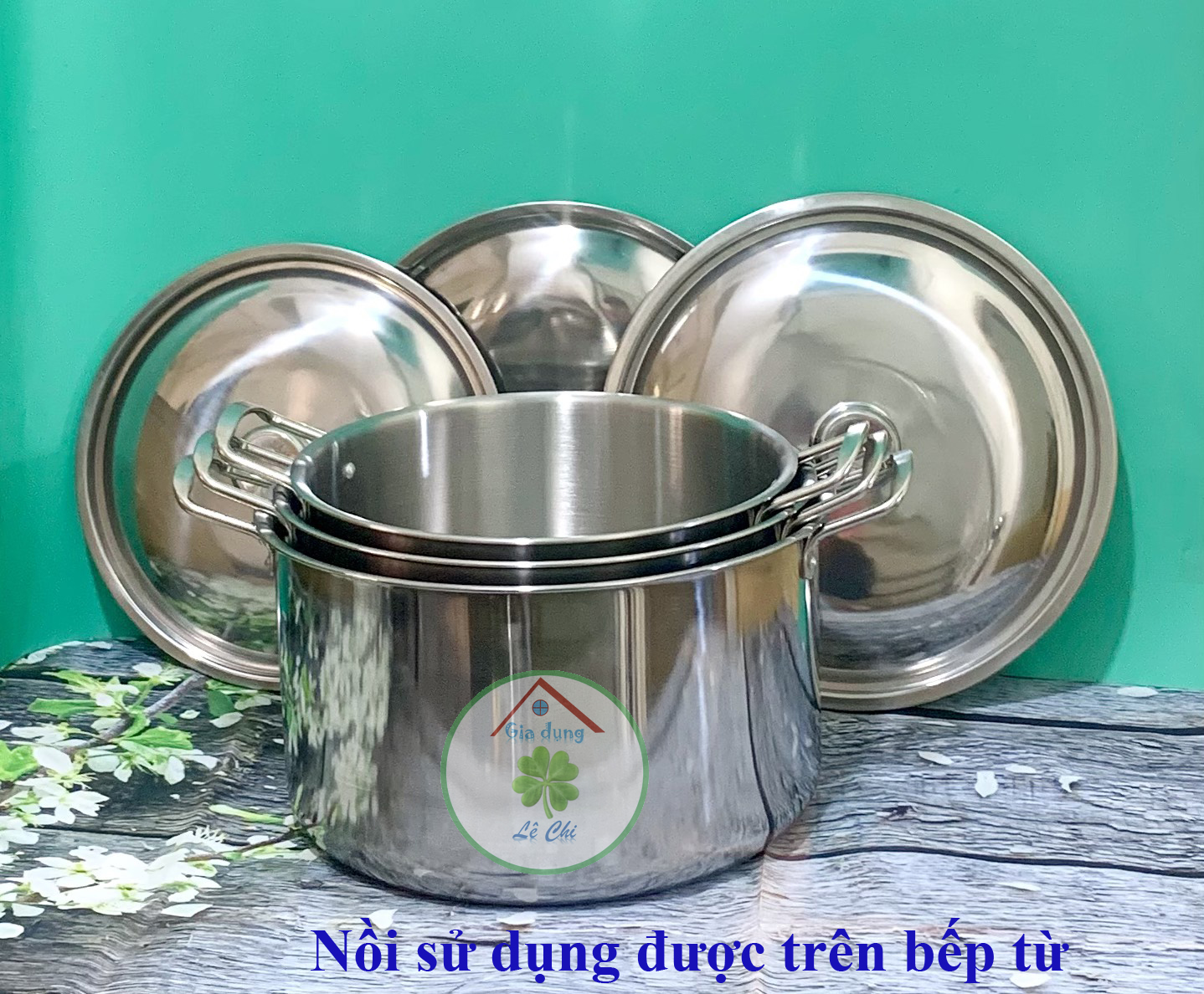 Nồi inox luộc gà (đường kính 24-26-28-30-32cm)