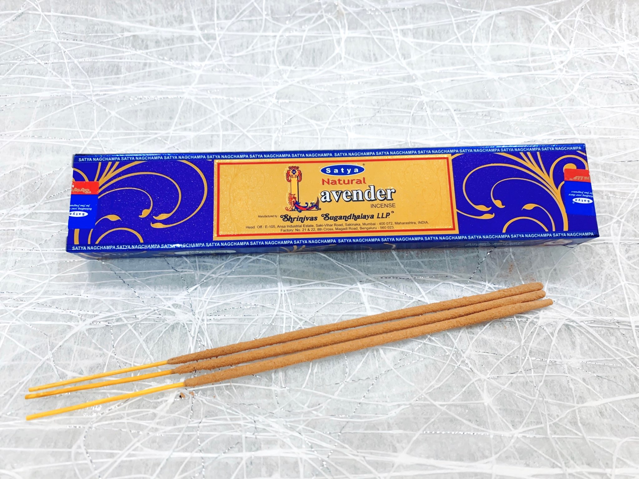 NATURAL SATYA Incense_Golden label_SAGE GARDEN