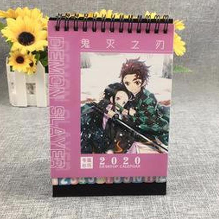 LỊCH ĐỂ BÀN 2024 IN HÌNH Lịch Kimetsu No Yaiba Thanh Gươm Diệt Qủy in ảnh đẹp anime chibi idols