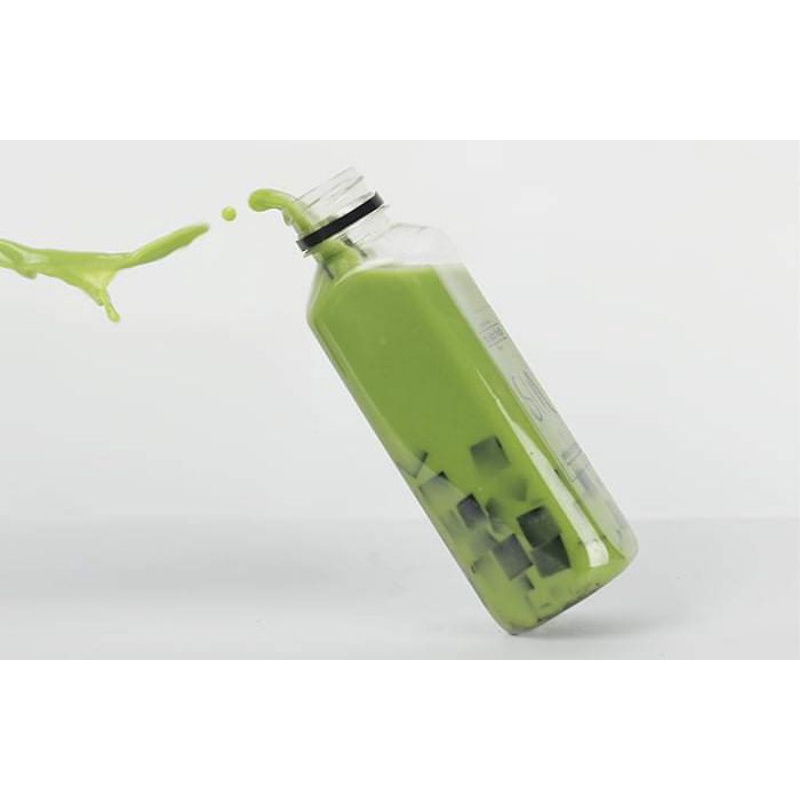 [ RẺ VÔ ĐỊCH ]50 chai trà sữa 330ml vuông nắp đen