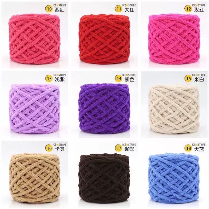 Len nhung đũa bông sữa cuộn 100g sợi 6mm