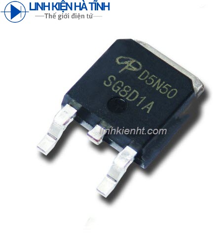5 con mosfet n-channel aod5n50 d5n50 5n50 5a 500v to-252 mới chính hãng 100%
