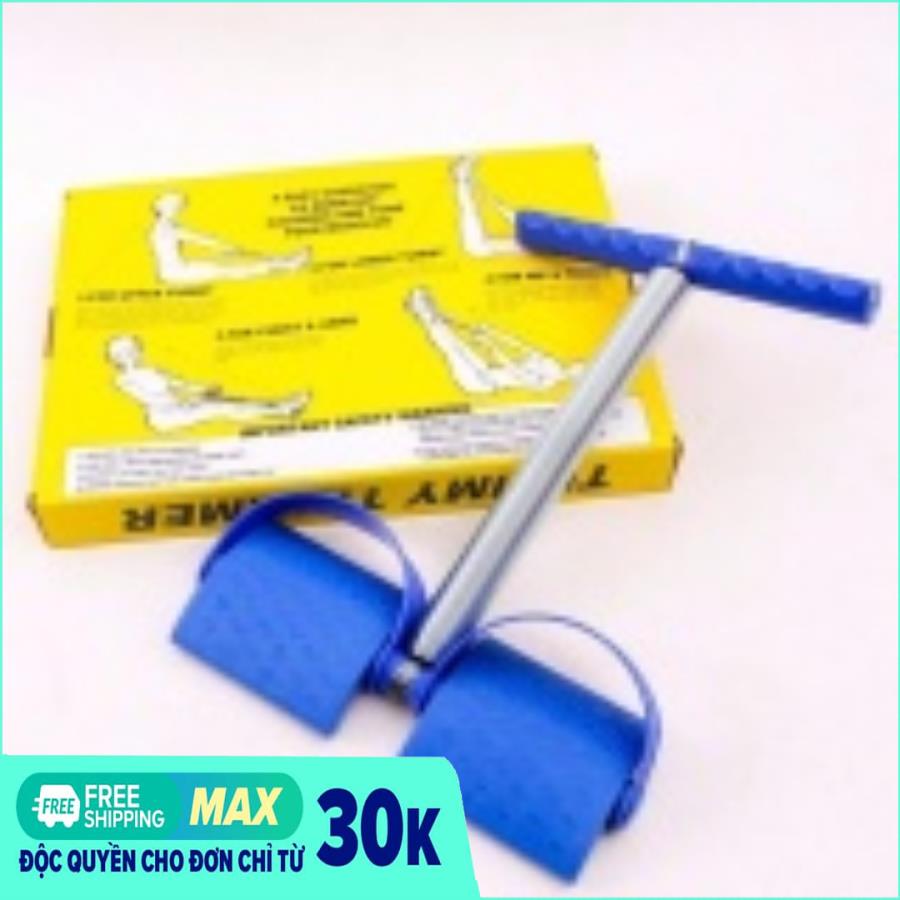Dây kéo tập lưng và eo Tummy Trimmer (Xanh)