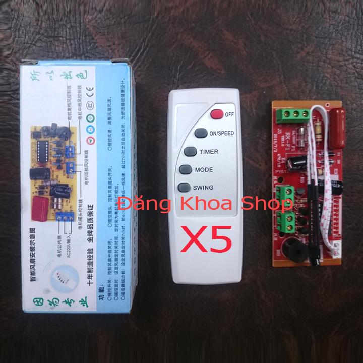 Combo 05 Bộ mạch điều khiển quạt từ xa