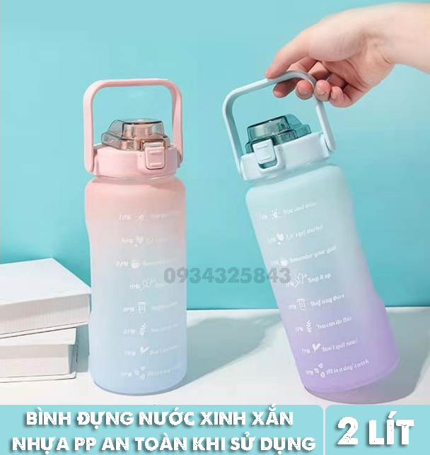 Bình đựng nước  xinh xắn 2 lít nhựa PP