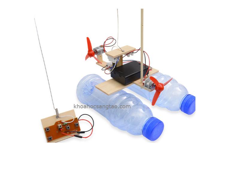 [Stem] Thuyền gỗ động cơ tự động