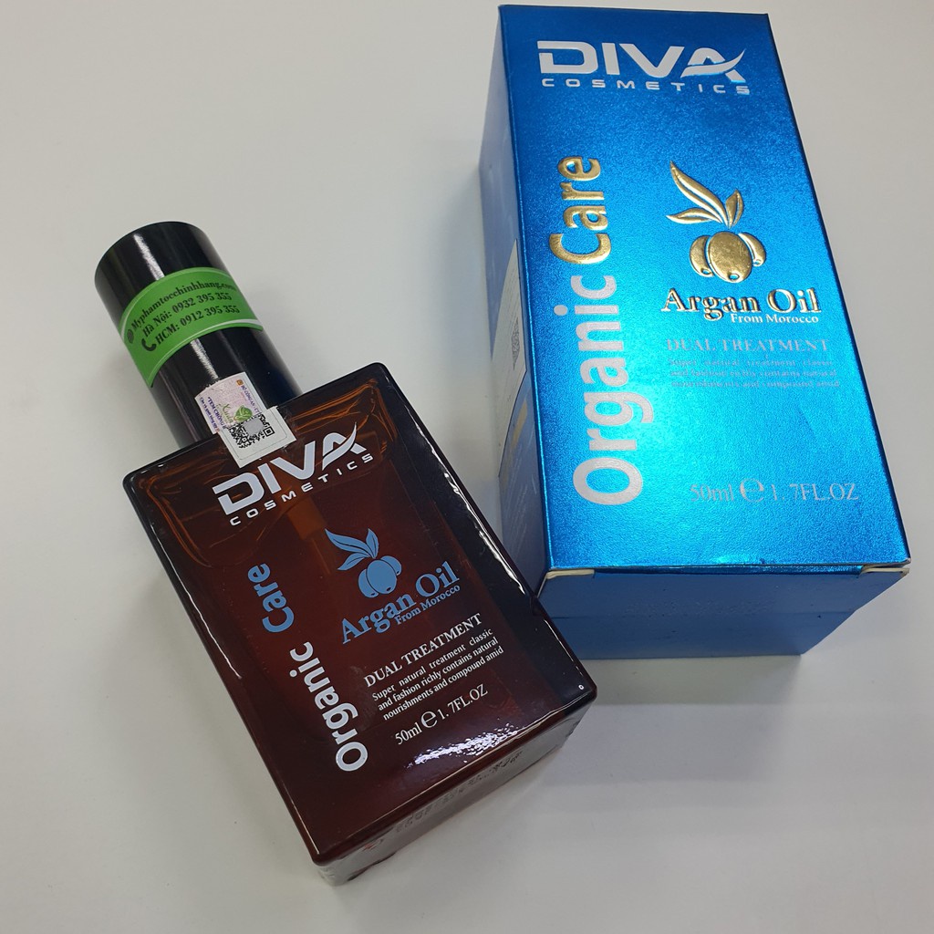 [Hoàn Tiền 15%] Tinh Dầu Dưỡng Tóc & Da DIVA Argan Oil 50ml