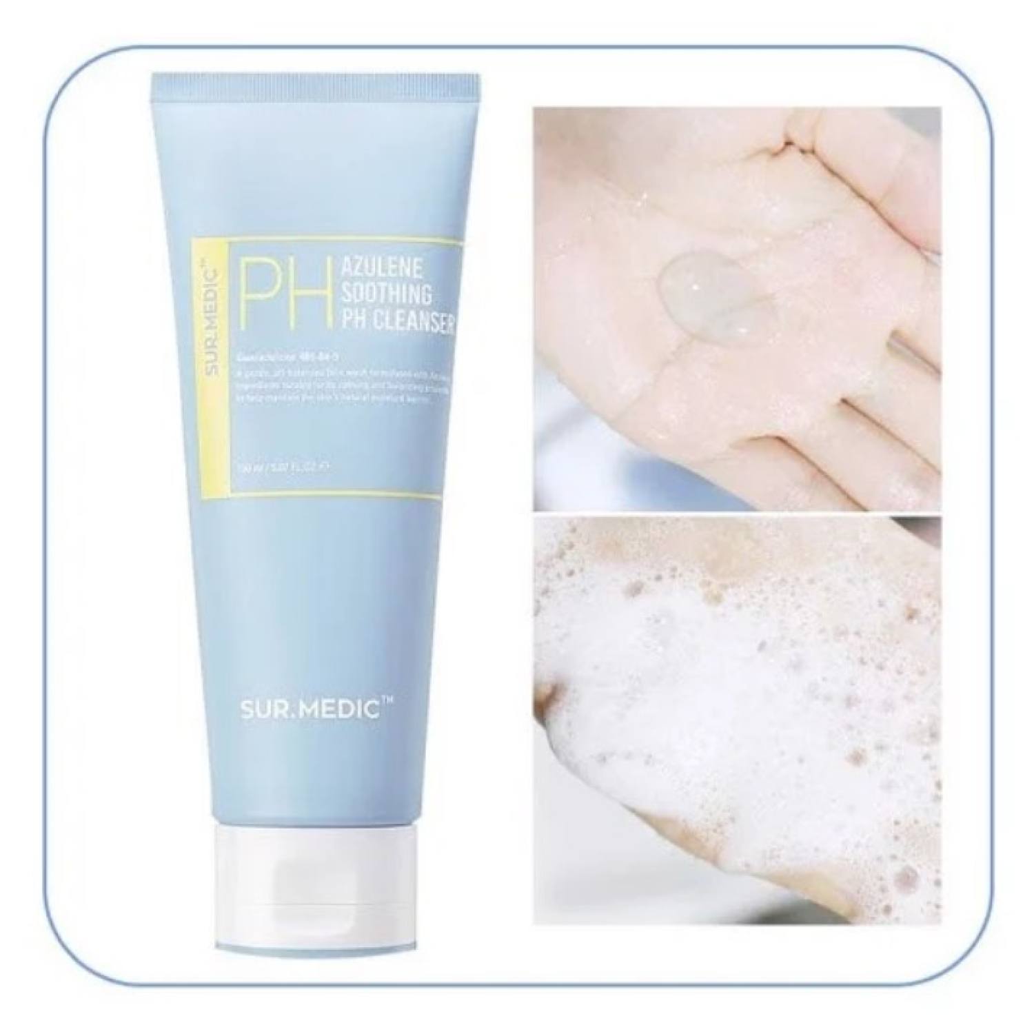Sữa rửa mặt dưỡng ẩm chuyên sâu surmedic ph azulene soothing ph cleanser 150ml