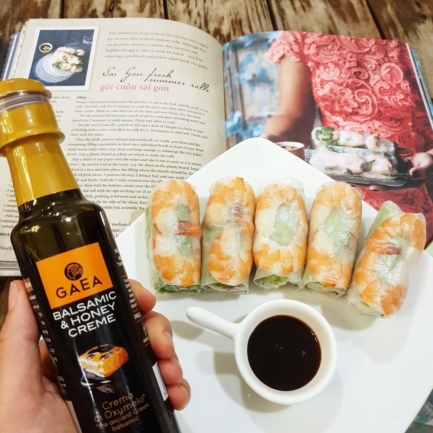 Nước sốt balsamic và mật ong nhãn hiệu Gaea 200ml