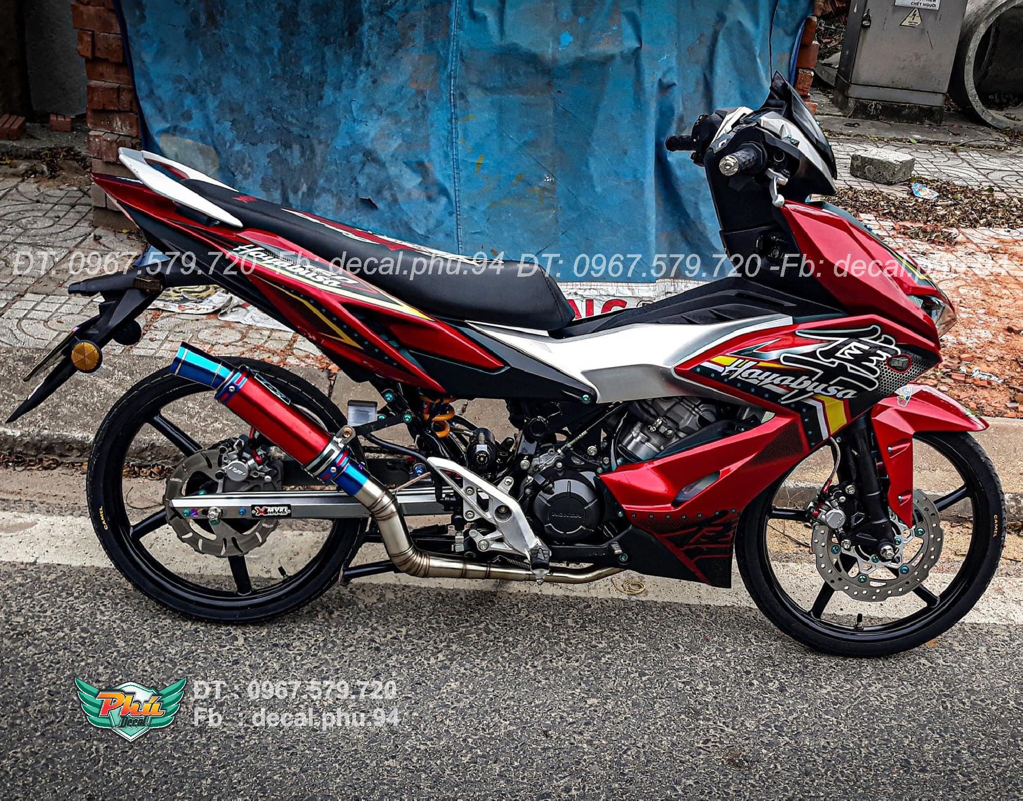 Tem rời Winner X Hayabusa đỏ đen (Y)