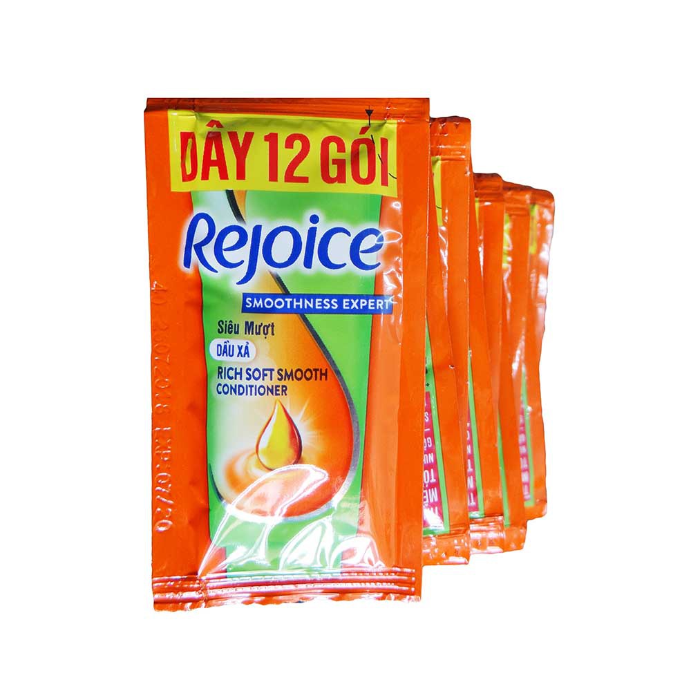 Combo 10 dây dầu xả siêu mượt Rejoice 12 gói x 6g, cam kết sản phẩm đúng mô tả, chất lượng đảm bảo,