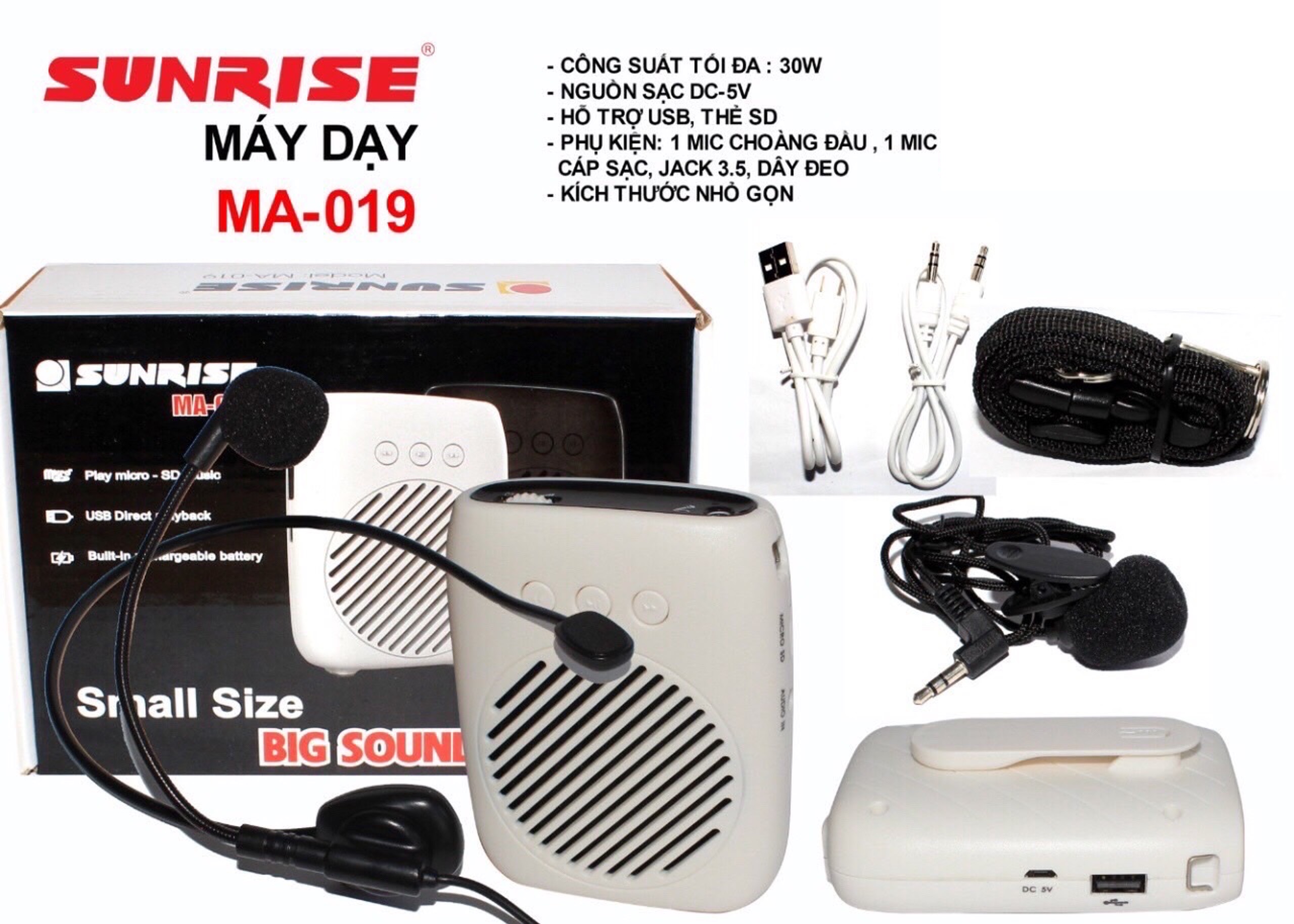 [HCM]Máy trợ giảng Sunrise MA-019 Big sound