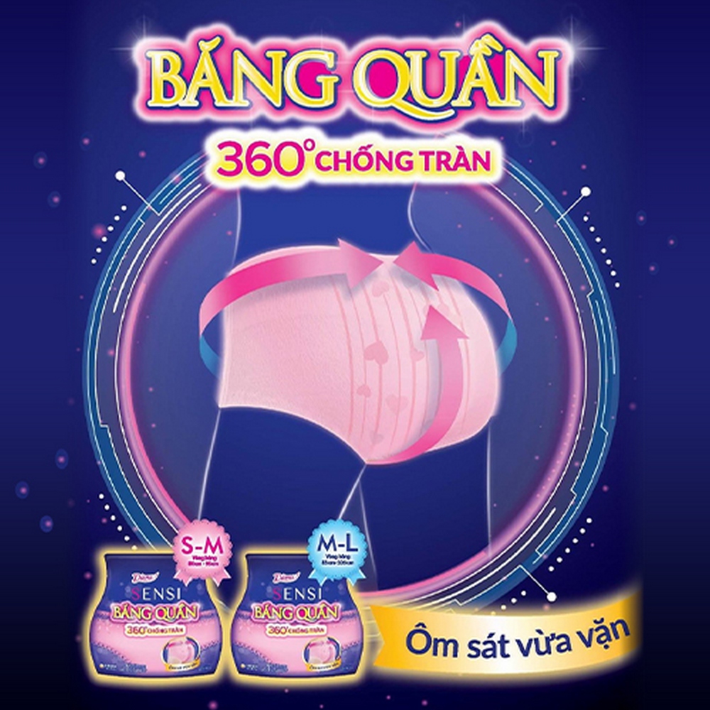 Combo 3 Diana Băng Quần Beauty Hip size M-L 5 chiếc/gói