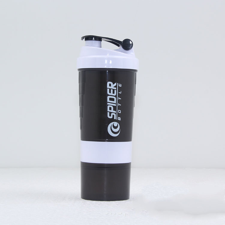 Bình Nước Spider - Bình Nước Tập Gym 3 Ngăn 650ml