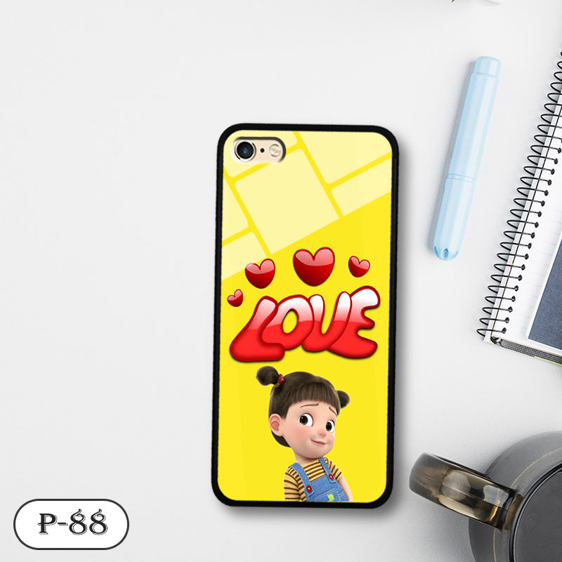Ốp kính 3D cute IPHONE 6 PLUS