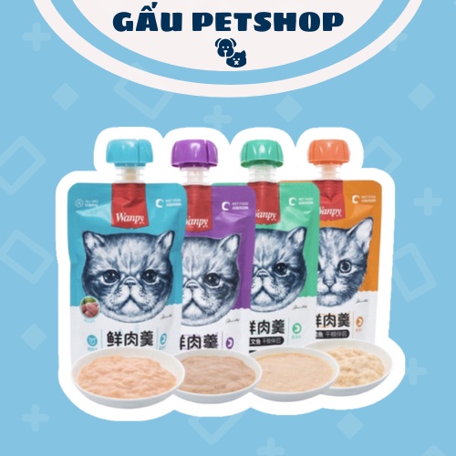Soup Thưởng Wanpy Nắp Vặn 90g - Súp Thưởng Cho Mèo