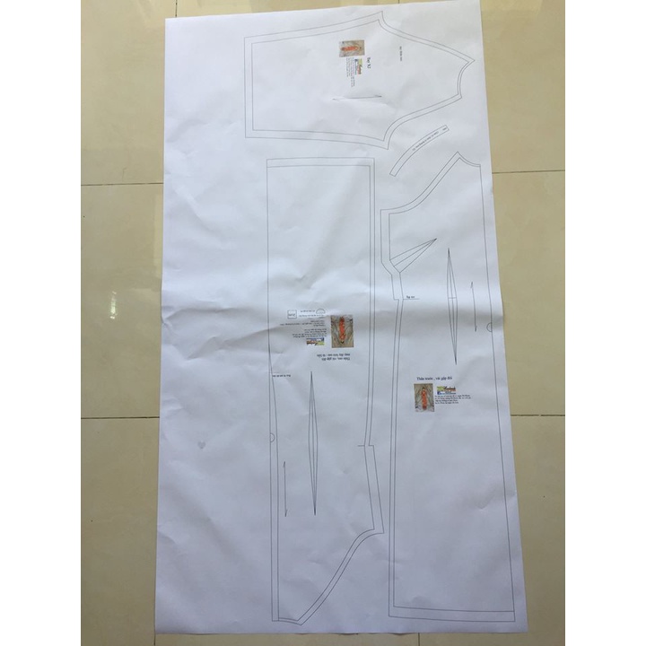 Rập giấy chân váy A mã 1094 (BẢN VẼ)