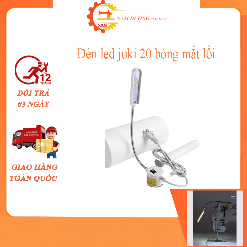 Đèn led máy may juki 20 bóng sáng trắng có nam châm cố định