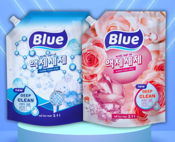 Nước Giặt Xả BLue 2000ml Công Nghệ (Hàn Quốc) 2 trong 1 [Đủ Màu]