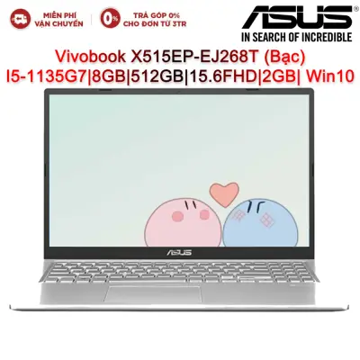 Laptop ASUS Vivobook X515EP-EJ268T I5-1135G7| 8GB| 512GB| 15.6″FHD| VGA 2GB| Win10