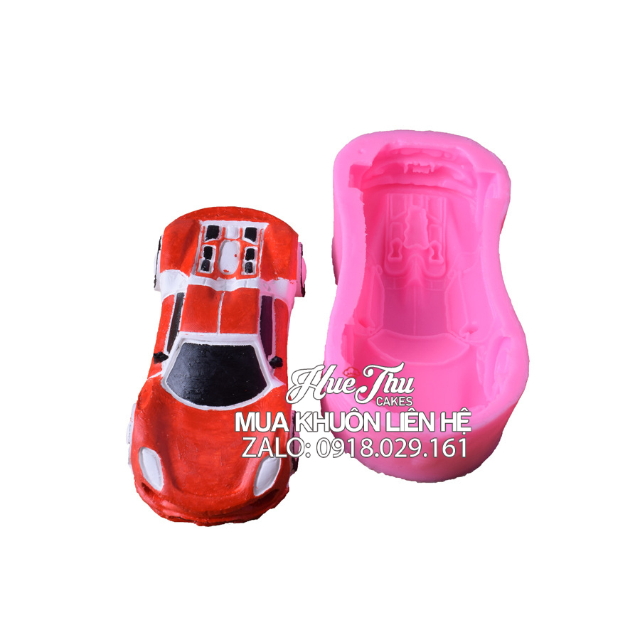 Khuôn silicon xe ô tô 11x5.5cm đổ tạo hình cho bánh rau câu 3d, 4d