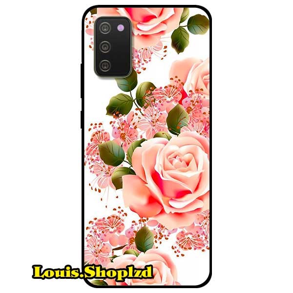 Ốp lưng dành cho samsung galaxy a02s - hoa hồng nhạt