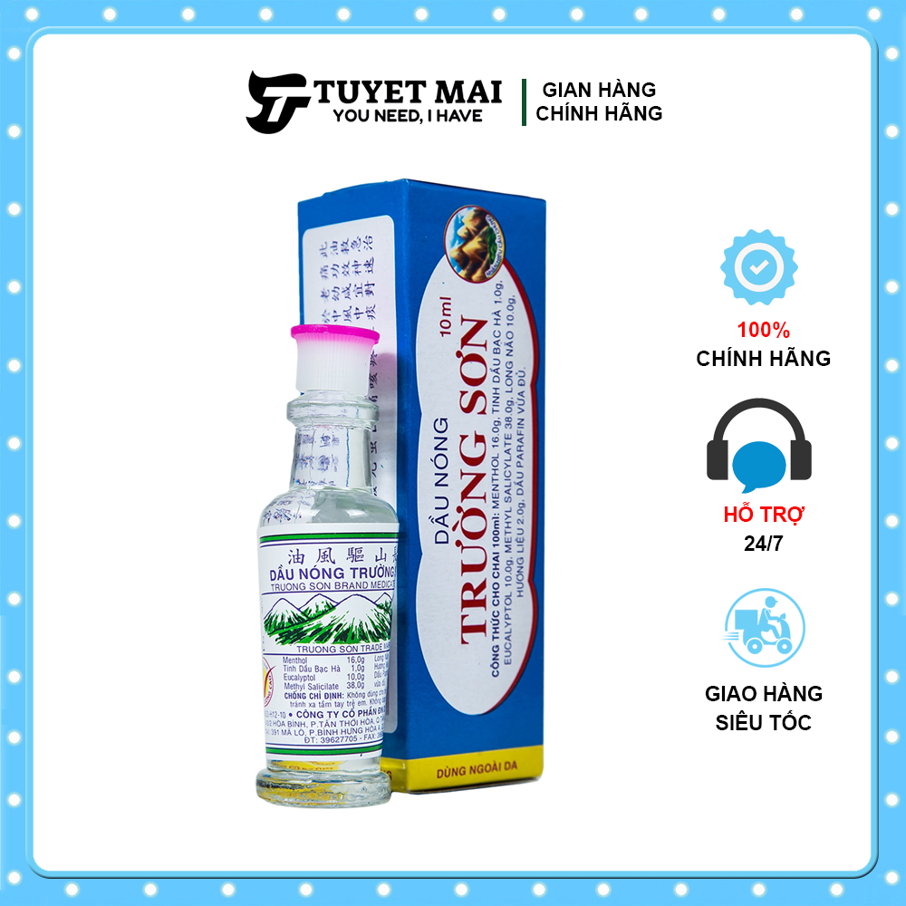 Dầu nóng Trường Sơn Chai 10ml