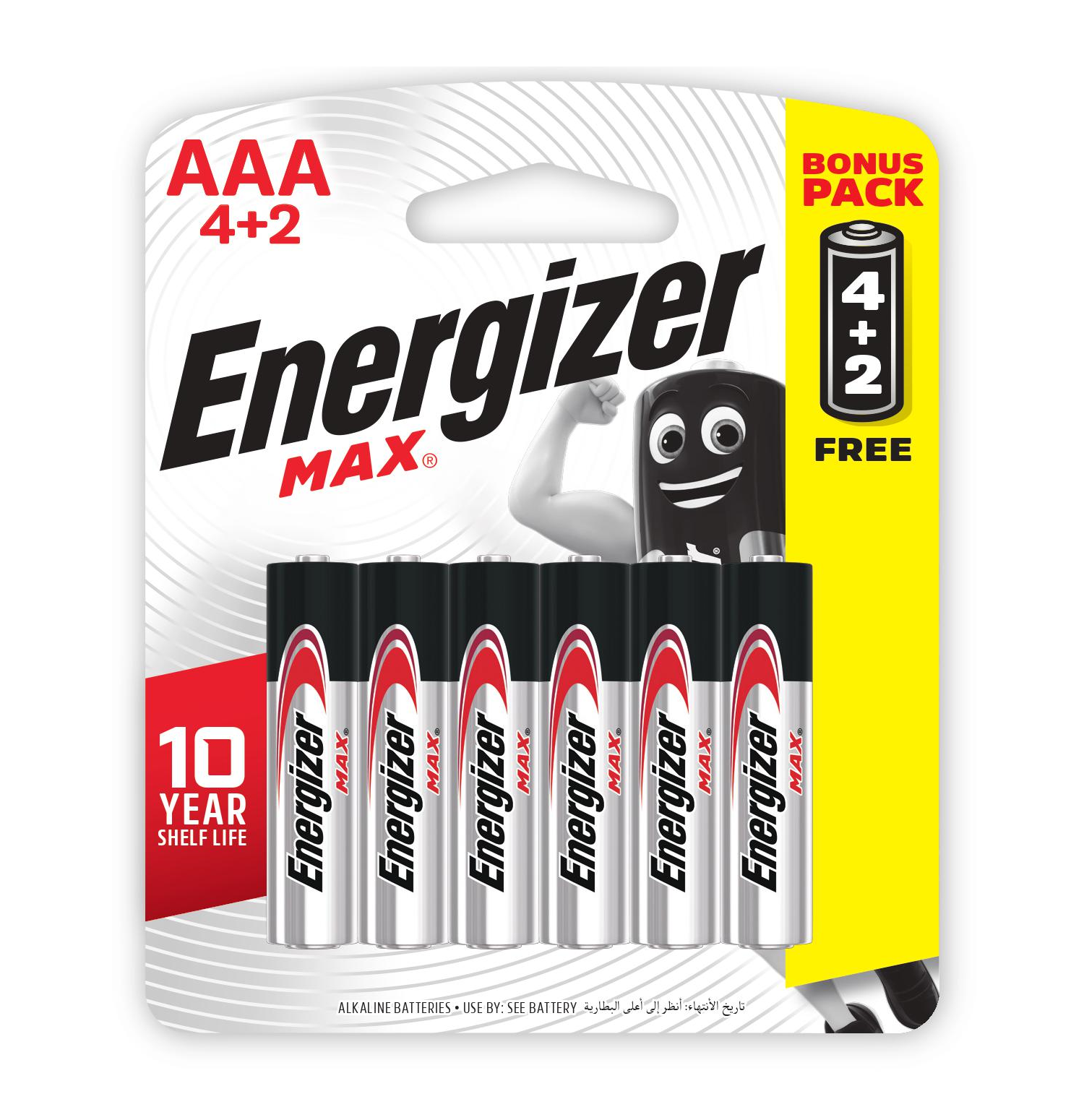 Viên Pin AAA Energizer Max E92 BP4+2 - 100628298