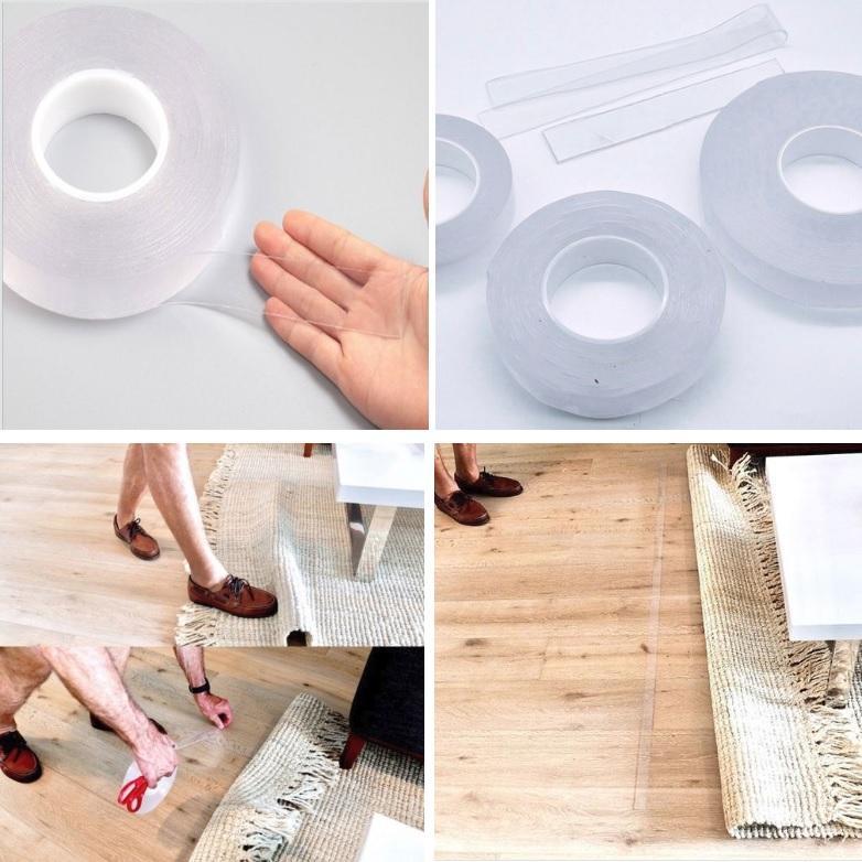 [HCM]BĂNG KEO 2 MẶT SIÊU DÍNH loại 3mx3cm