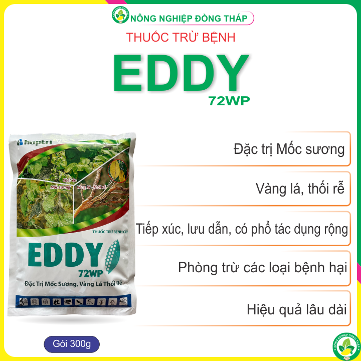 Thuốc trừ bệnh cây eddy 72wp – trị mốc sương, vàng lá thối rễ