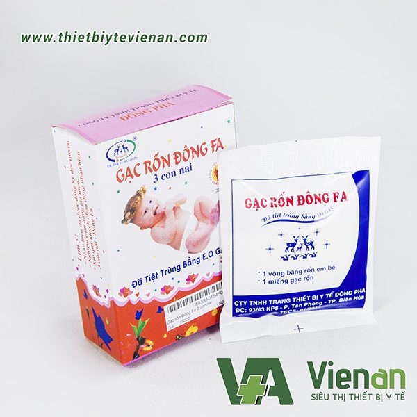 Gạc băng rốn đông fa cho bé sơ sinh